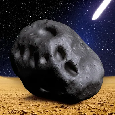 Illustration meteorite