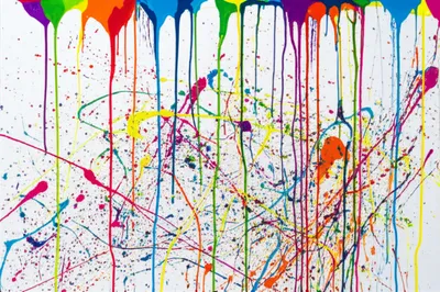Illustration splattered
