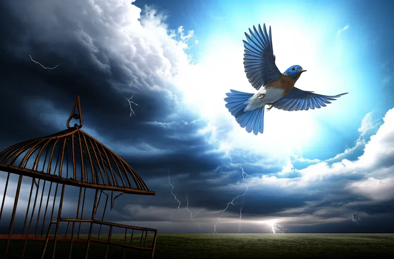 Ilustración visual de la palabra "delivering" - Liberar, rescatar