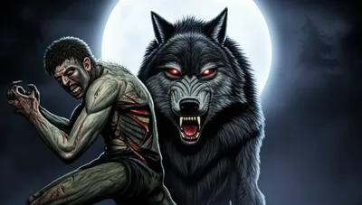 Illustration werewolf