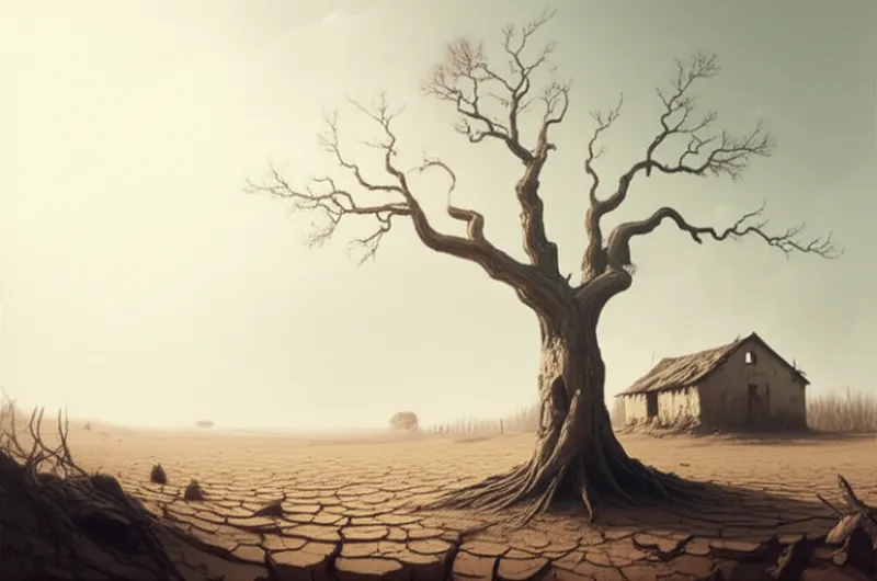 Visuelle Darstellung für das Wort „desolate" - Entvölkern, verwüsten