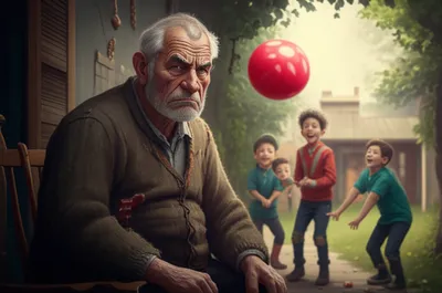 Illustration curmudgeonly