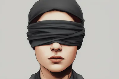 Illustration blindfolds - Image 1