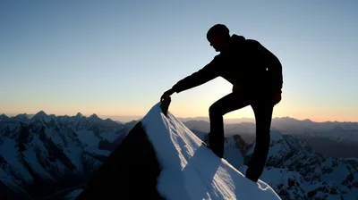 Ilustración visual de la palabra "climber" - Escalador