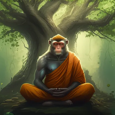 Illustration monk - Image 1