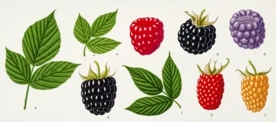 Illustration raspberries - Image 1