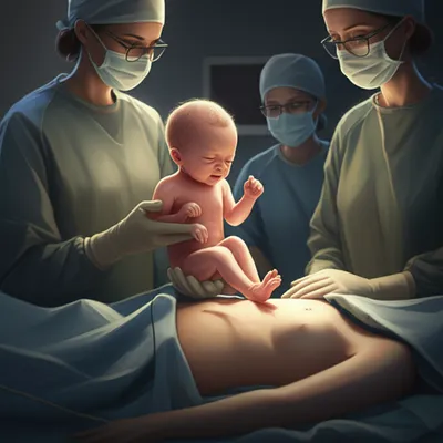 Illustration cesarean - Image 1