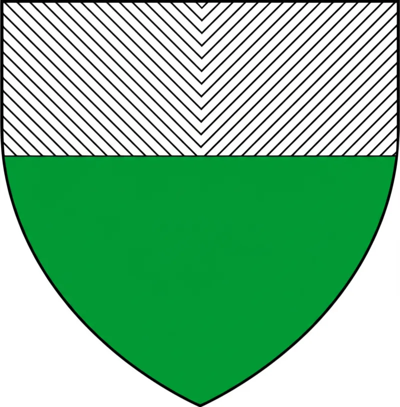 Illustration visuelle du mot « vert » - Vert, en héraldique