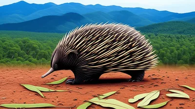 Illustration echidnas