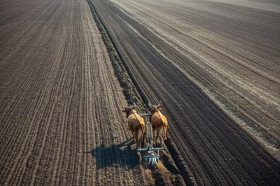 Illustration ploughing - Image 1