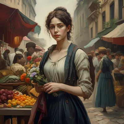 Illustration grisette - Image 1