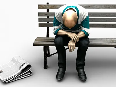 Illustration slumped - Image 1