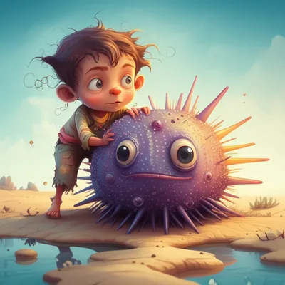 Illustration urchin - Image 1