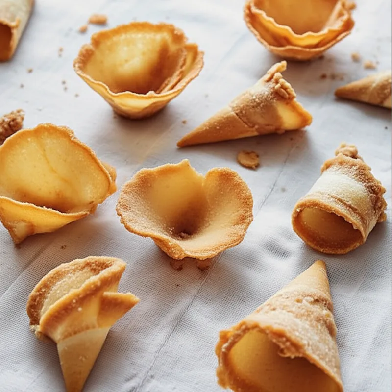 Illustration visuelle du mot « tuile » - Biscuit, tuile