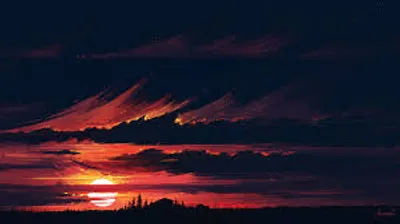 Illustration sundown - Image 2