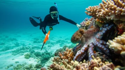 Illustration octopuses - Image 1