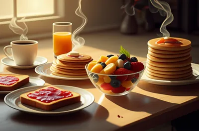 Illustration breakfasts