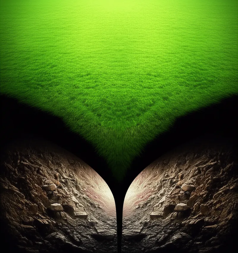 Visuelle Darstellung für das Wort „opposite" - Gegenteil