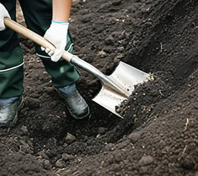 Illustration shovelled