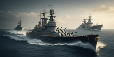 Illustration battleships