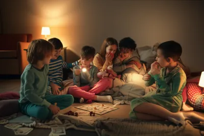 Illustration sleepover