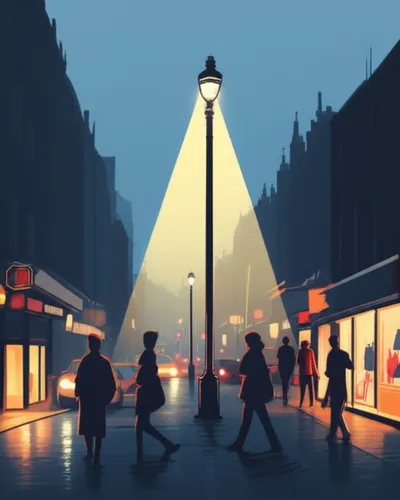 Illustration streetlight