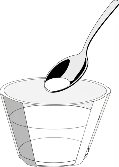 Illustration teaspoon