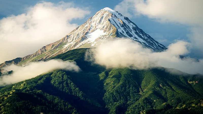 Ilustración visual de la palabra "mont" - Montaña