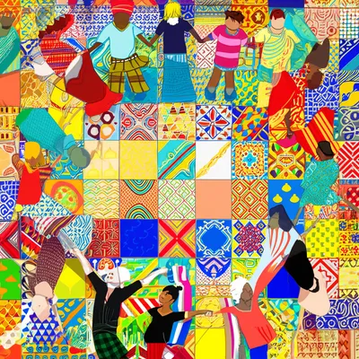 Illustration multicultural