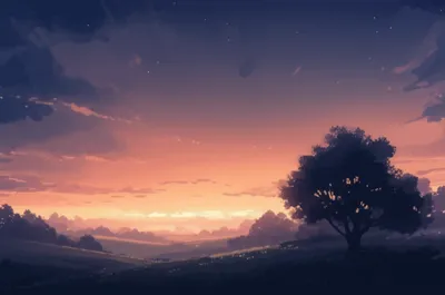 Illustration dusk - Image 1