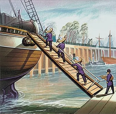 Illustration gangplank