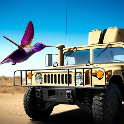 Illustration hummers - Image 1