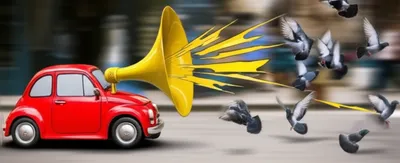 Illustration honking - Image 1