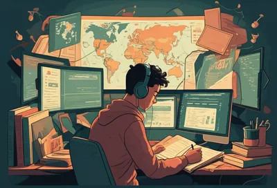 Illustration linguist