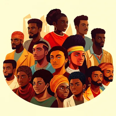 Illustration negro - Image 1