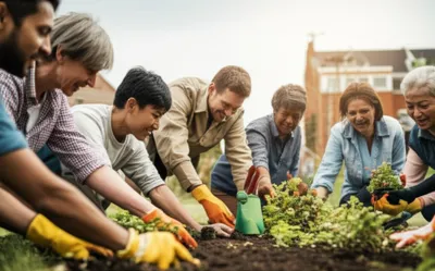 Illustration parishioners