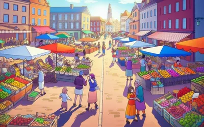 Illustration markets - Image 1