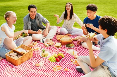 Illustration picnickers - Image 2