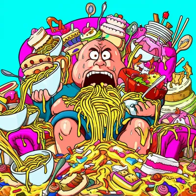 Illustration glutton - Image 1