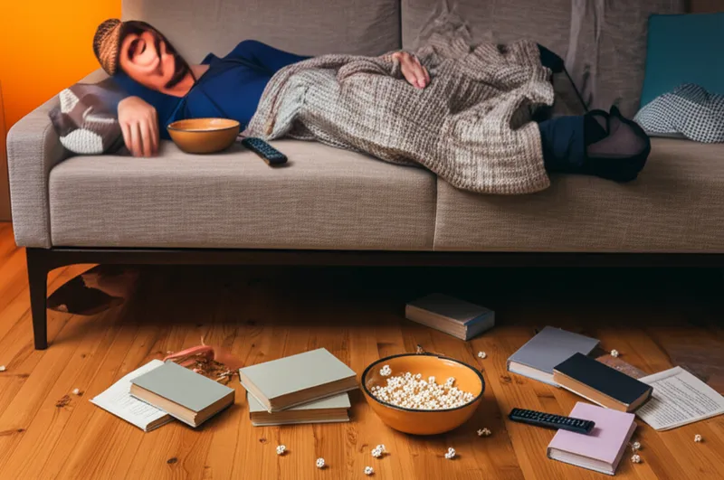 Illustration visuelle du mot « laziness » - Paresse, paresseux