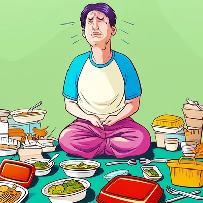 Illustration gluttony - Image 1