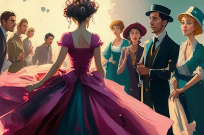 Illustration flouncing - Image 1