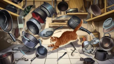 Illustration clattered - Image 1