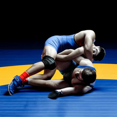 Illustration wrestlers