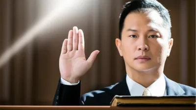 Illustration swearing - Image 1