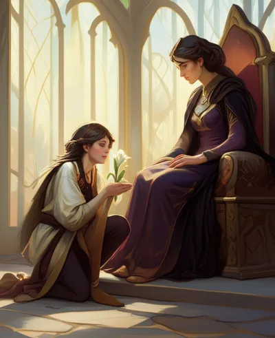 Illustration entreaty - Image 1