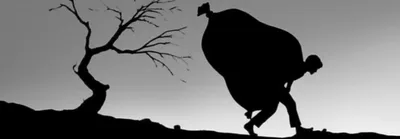 Illustration hunched - Image 1