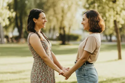 Illustration visuelle du mot « les » - Lesbienne