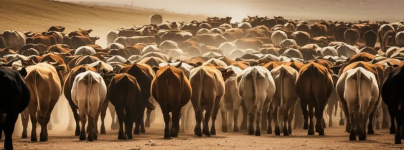 Illustration visuelle du mot « drove » - Troupeau, conduite