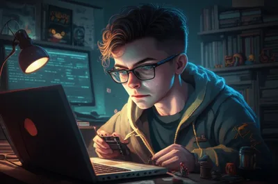 Illustration geek - Image 1